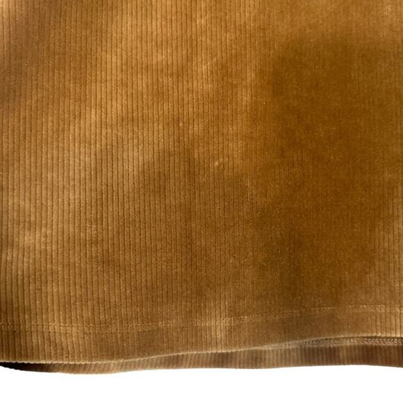 Altar'd State Tan Vegan Suede Ribbed A-Line Skirt Women Sz L - Picture 4 of 8
